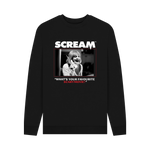 Black Printed Sweater Front