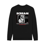 Black Printed Sweater Front