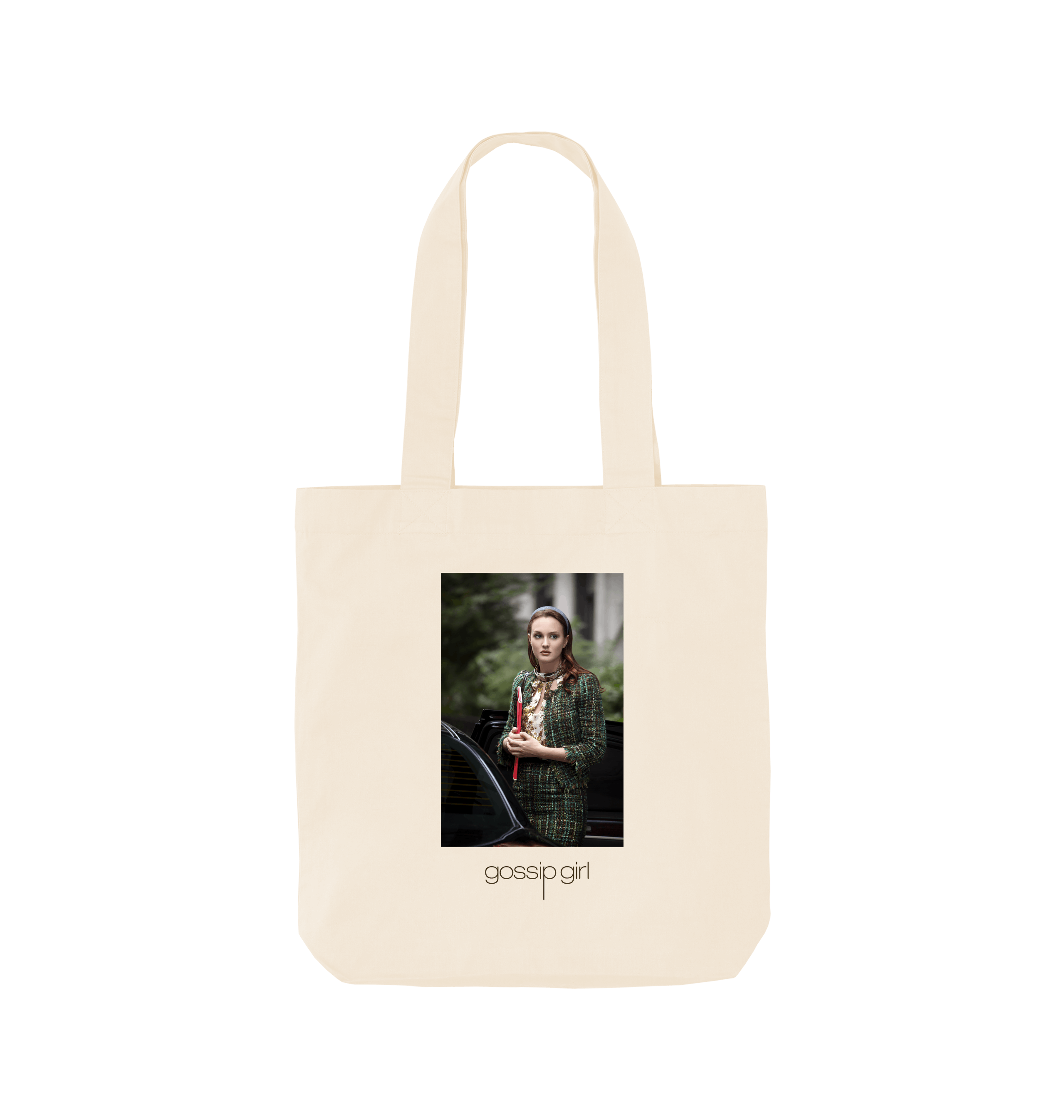 Natural Printed Bag Front