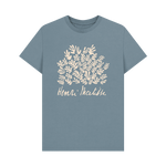 Stone Blue Printed T-shirt Front