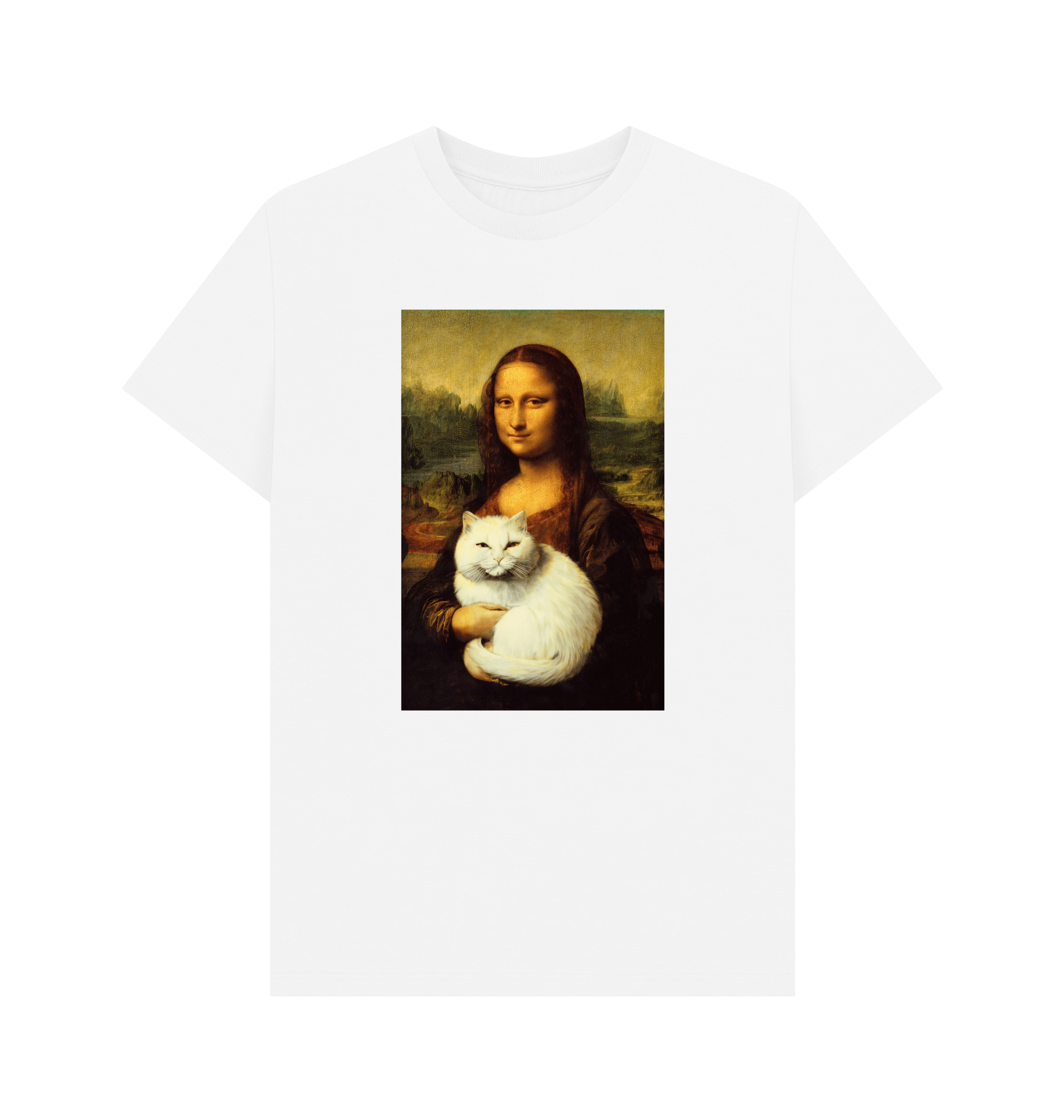 White Printed T-shirt Front