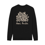 Black Printed Sweater Front