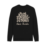 Black Printed Sweater Front
