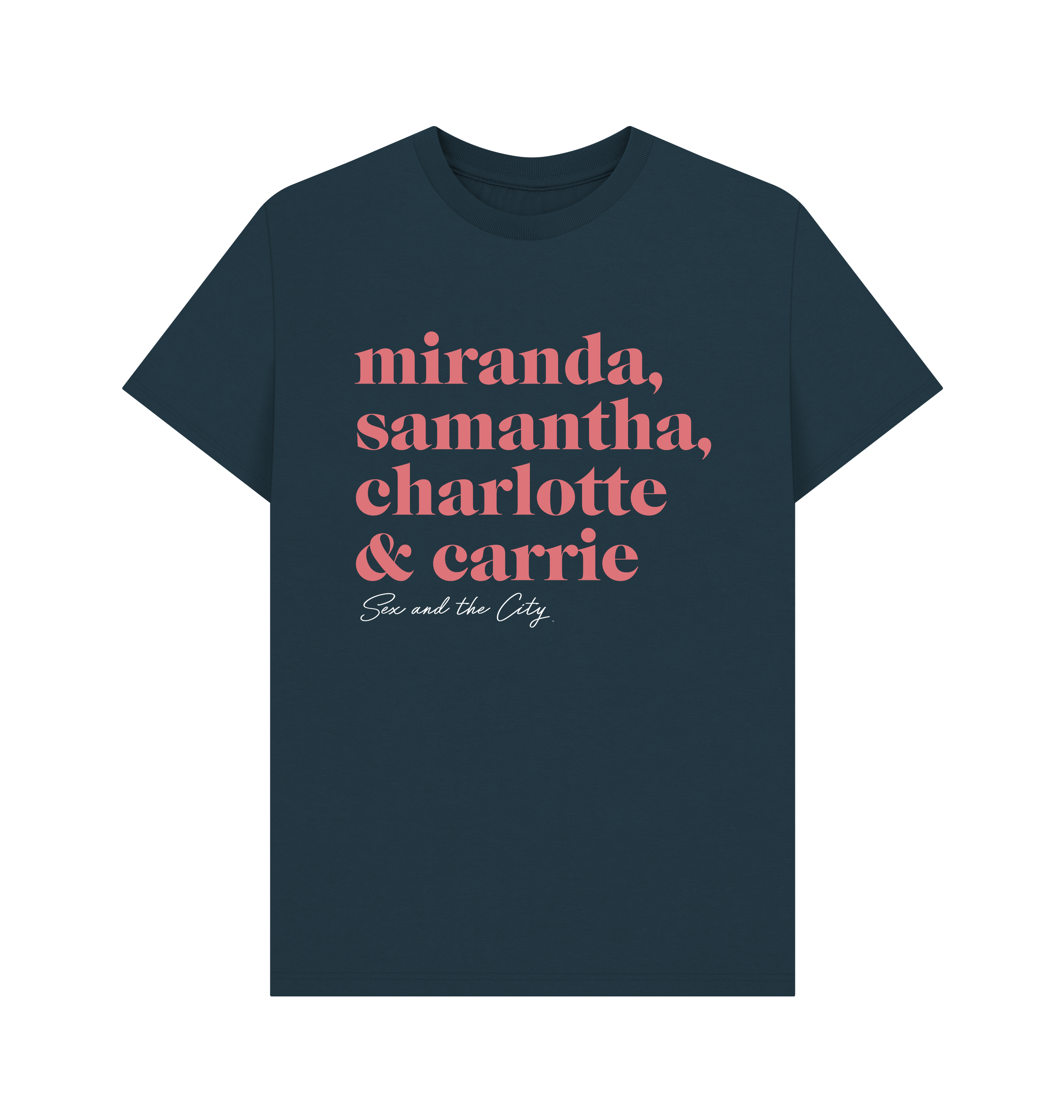 Denim Blue Printed T-shirt Front