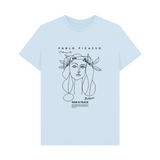 Sky Blue Printed T-shirt Front