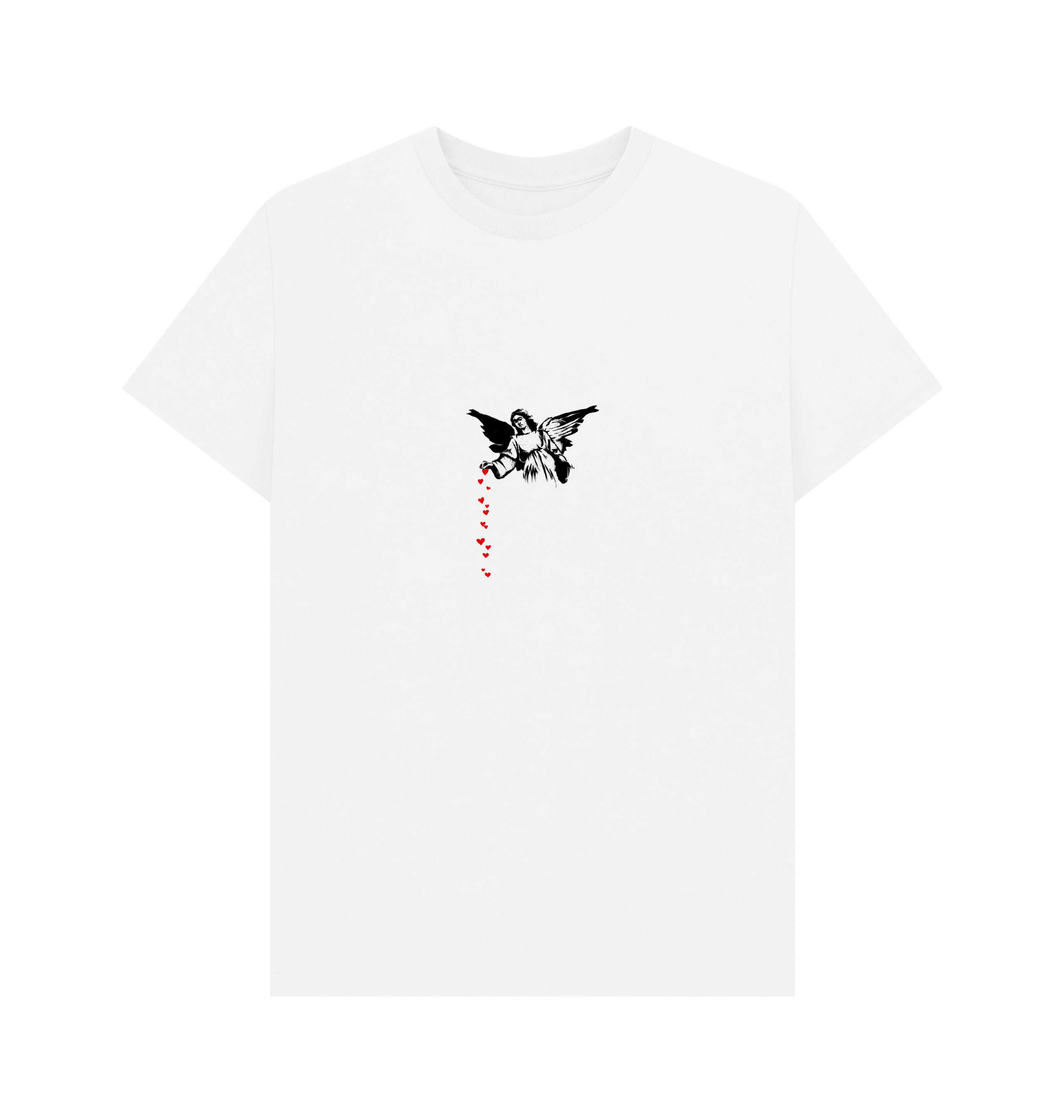 White Printed T-shirt Front