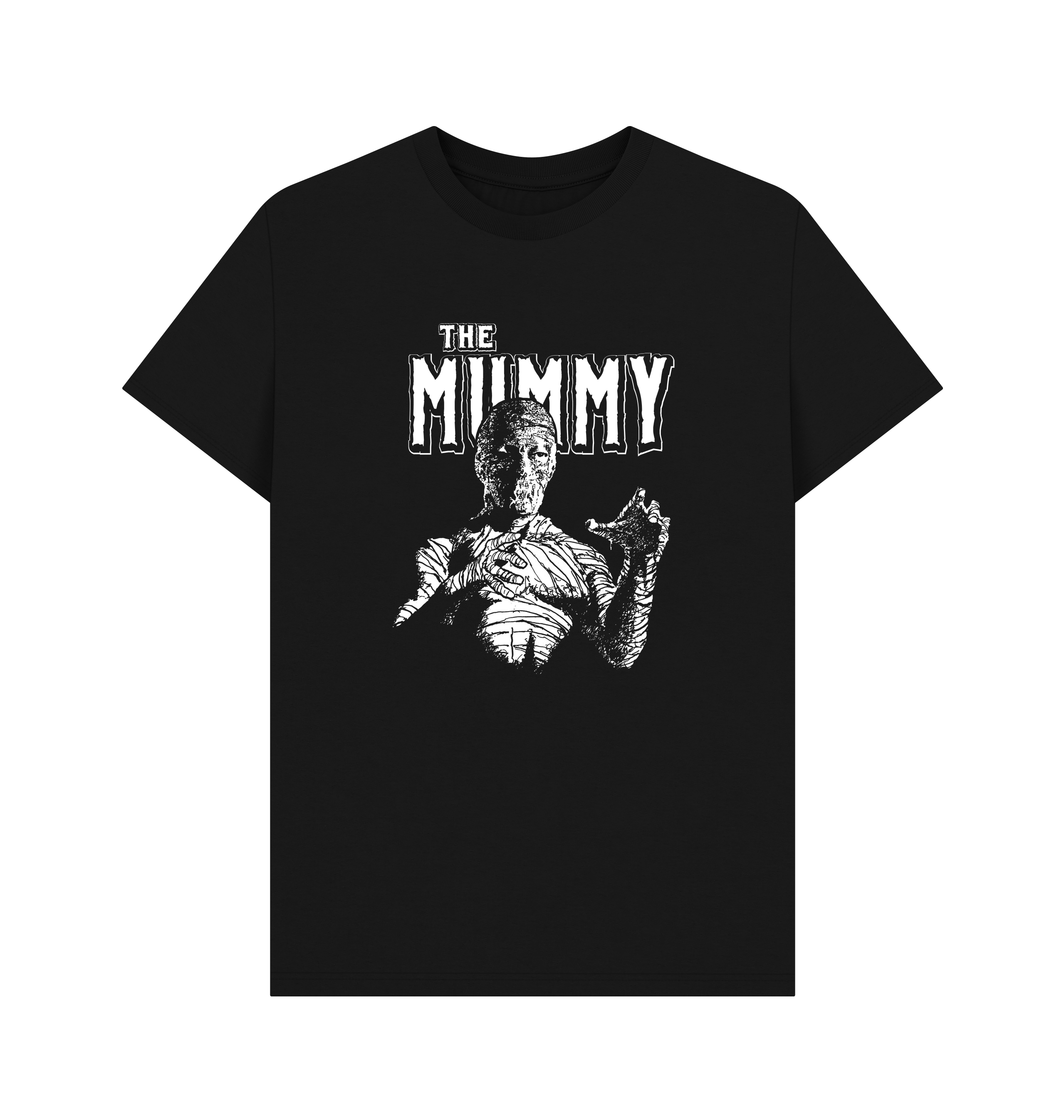 Black Printed T-shirt Front