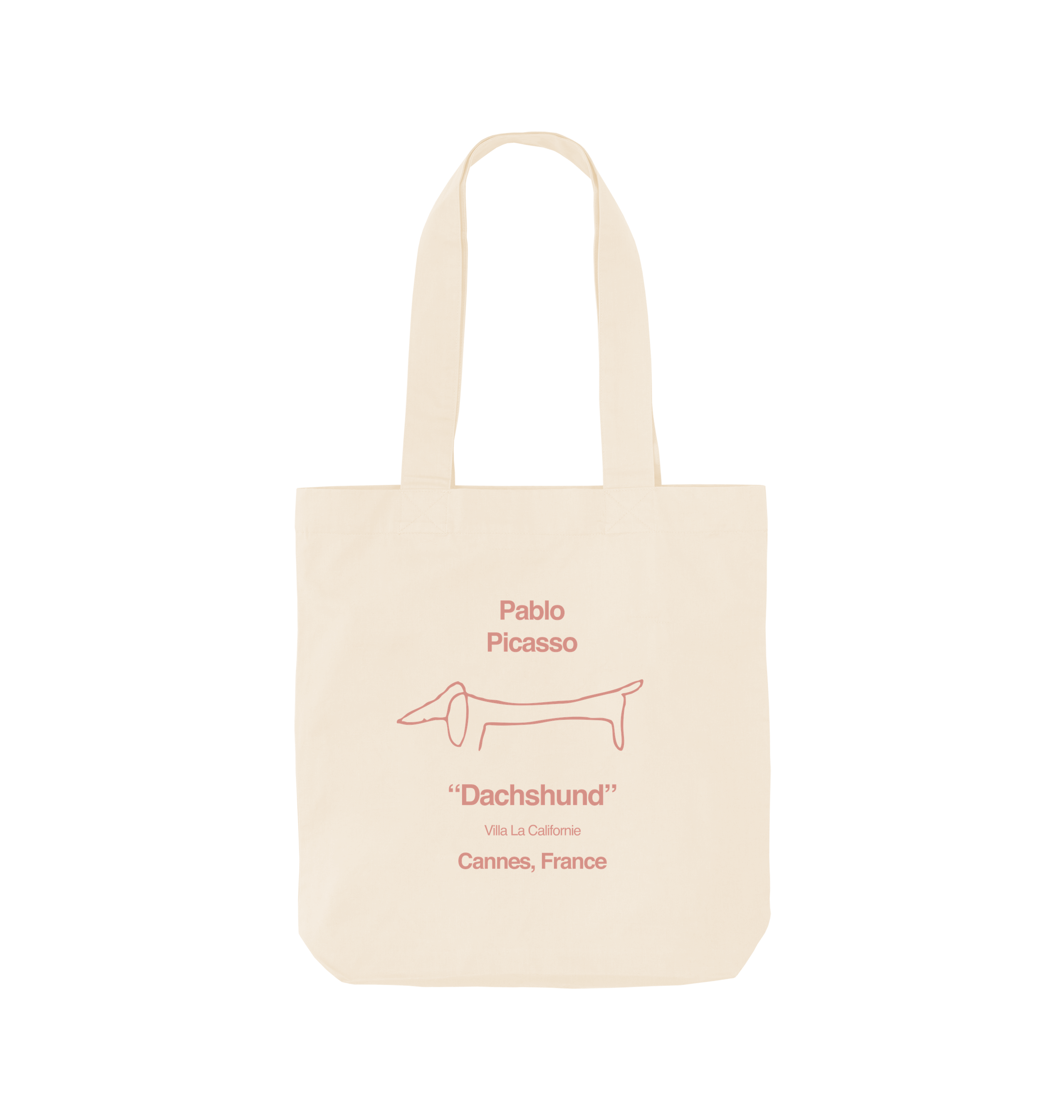 Natural Printed Bag Front
