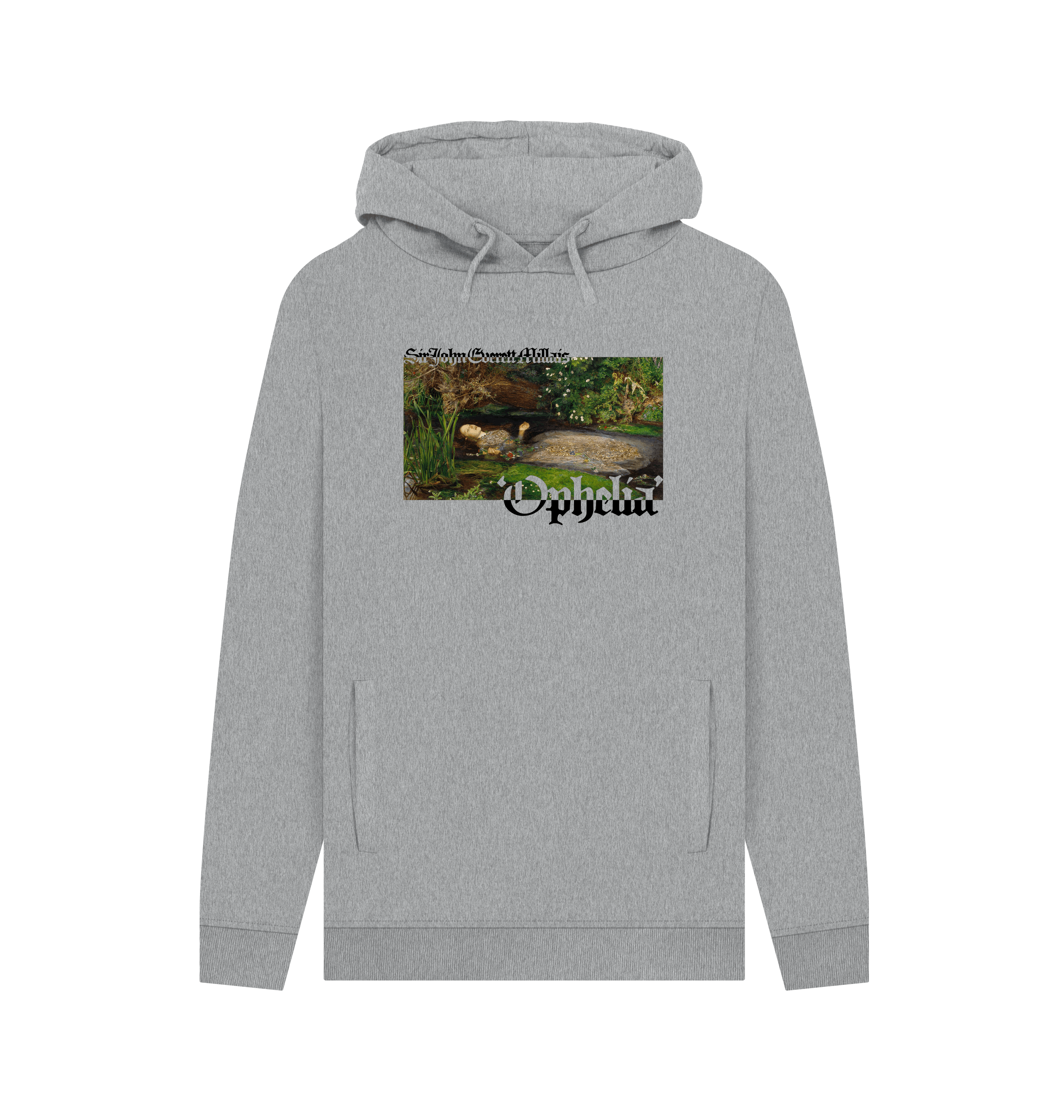 Light Heather Printed Hoody Front