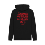 Black Printed Hoody Back