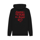 Black Printed Hoody Back