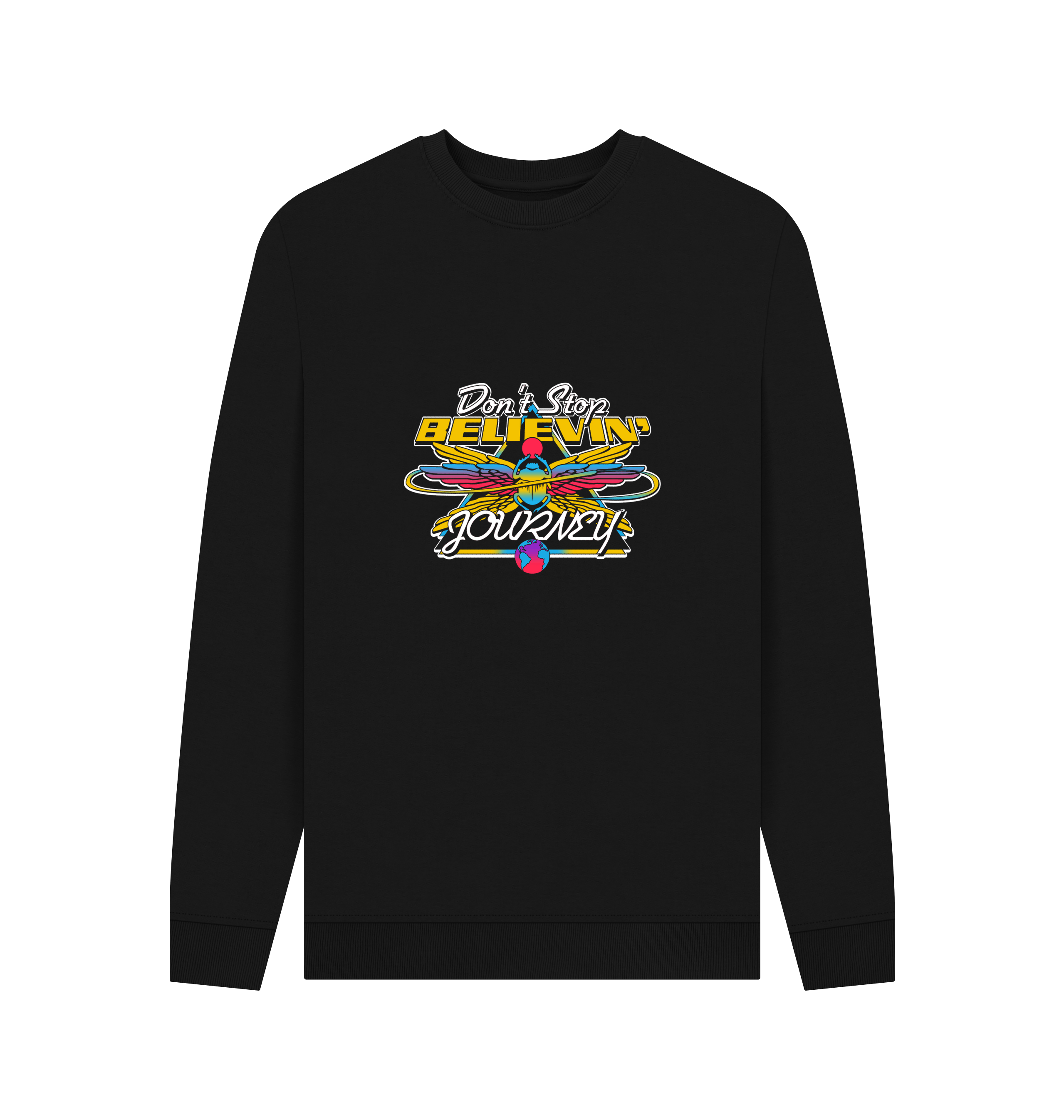 Black Printed Sweater