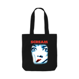Black Printed Bag Front