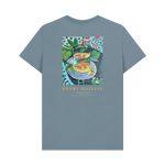 Stone Blue Printed T-shirt Back