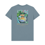Stone Blue Printed T-shirt Back