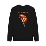 Black Printed Sweater Front