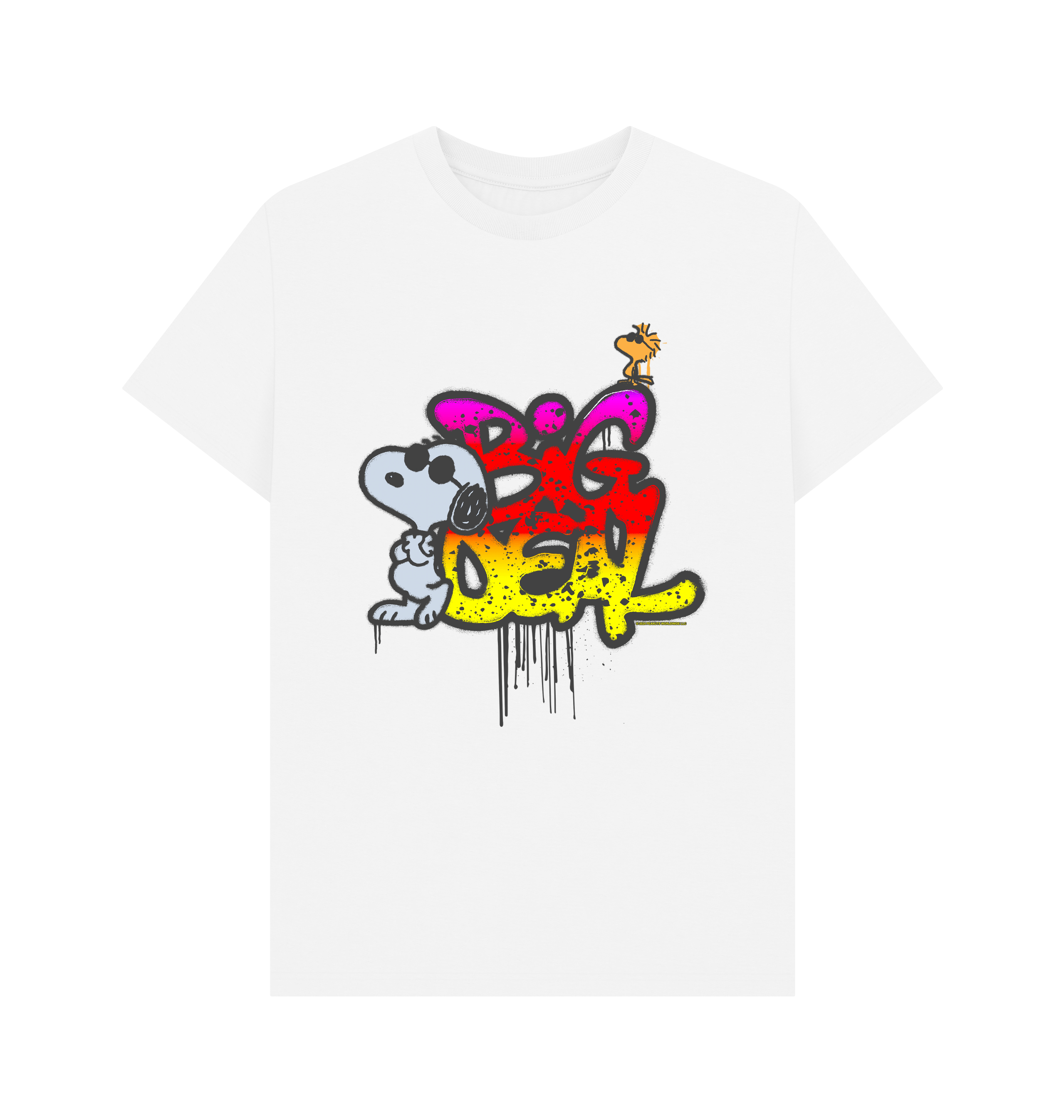 White Printed T-shirt Front
