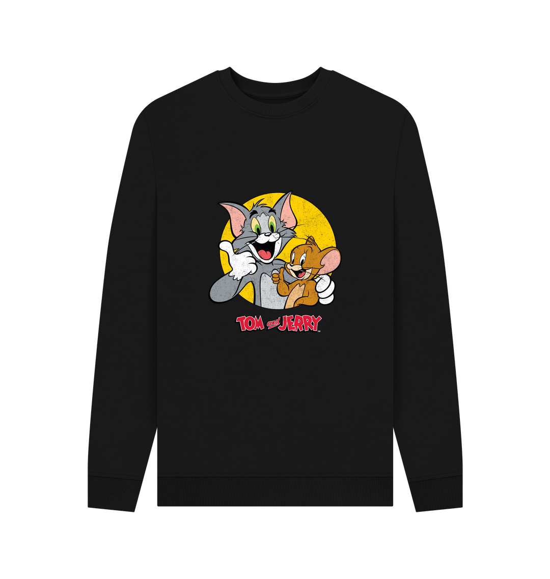 Black Printed Sweater