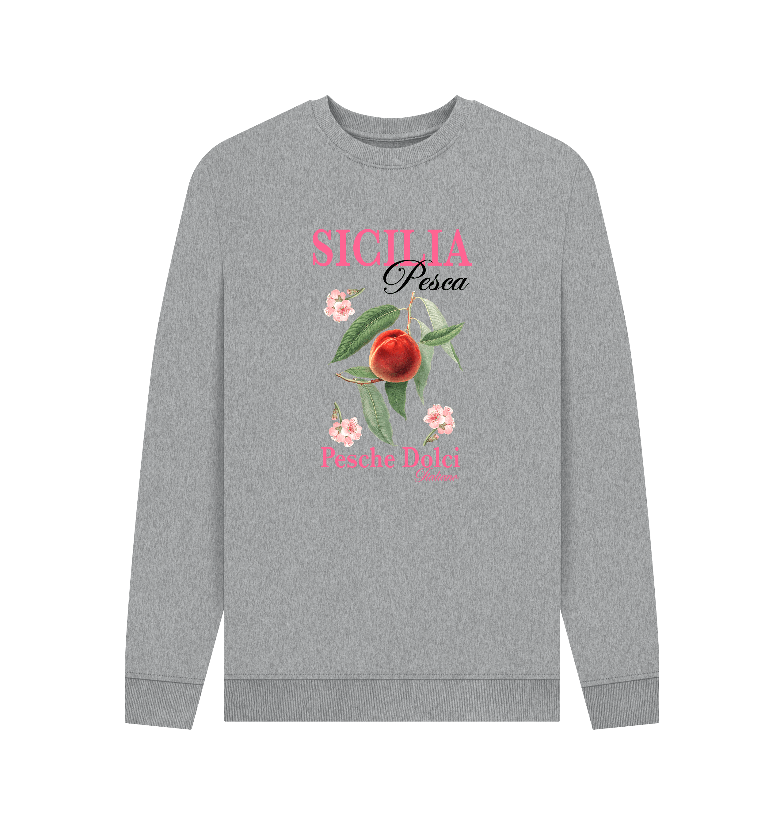 Light Heather Printed Sweater Front