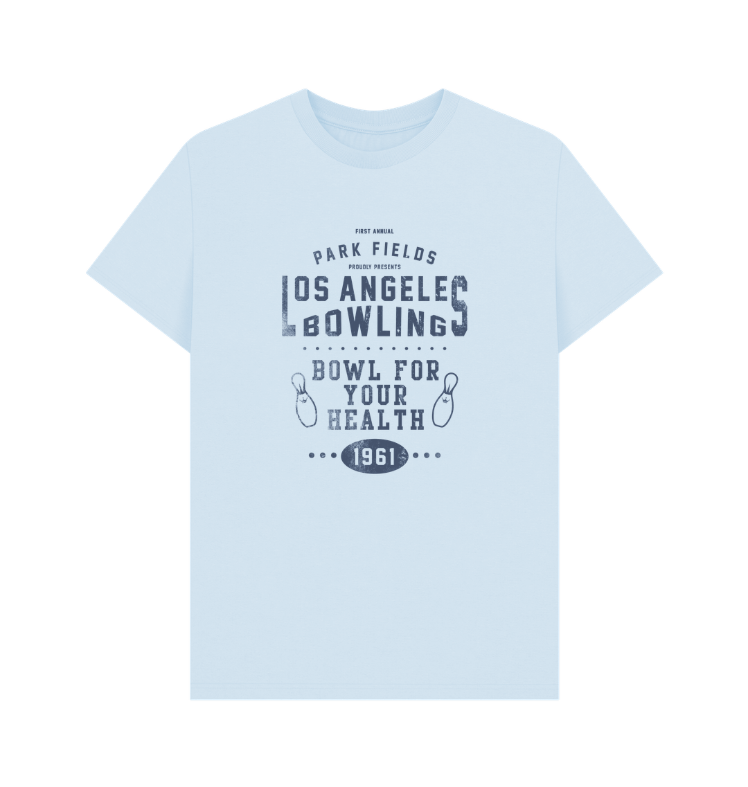 Sky Blue Printed T-shirt Front