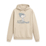 Oat Printed Hoody Front