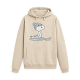 Oat Printed Hoody Front