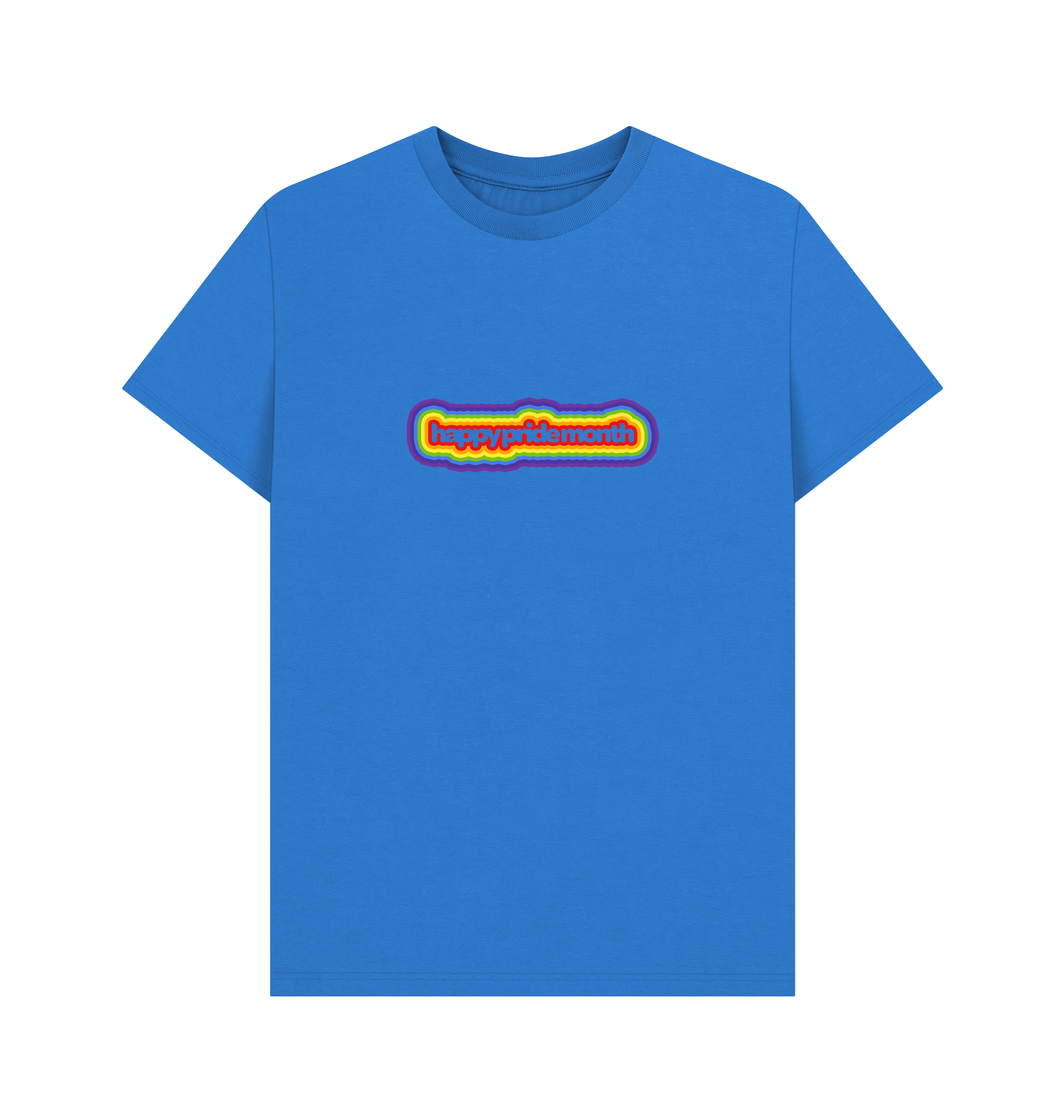 Bright Blue Printed T-shirt
