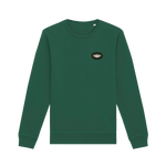 Bottle Green Printed Sweater Front