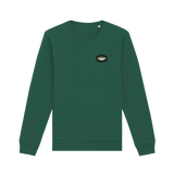 Bottle Green Printed Sweater Front