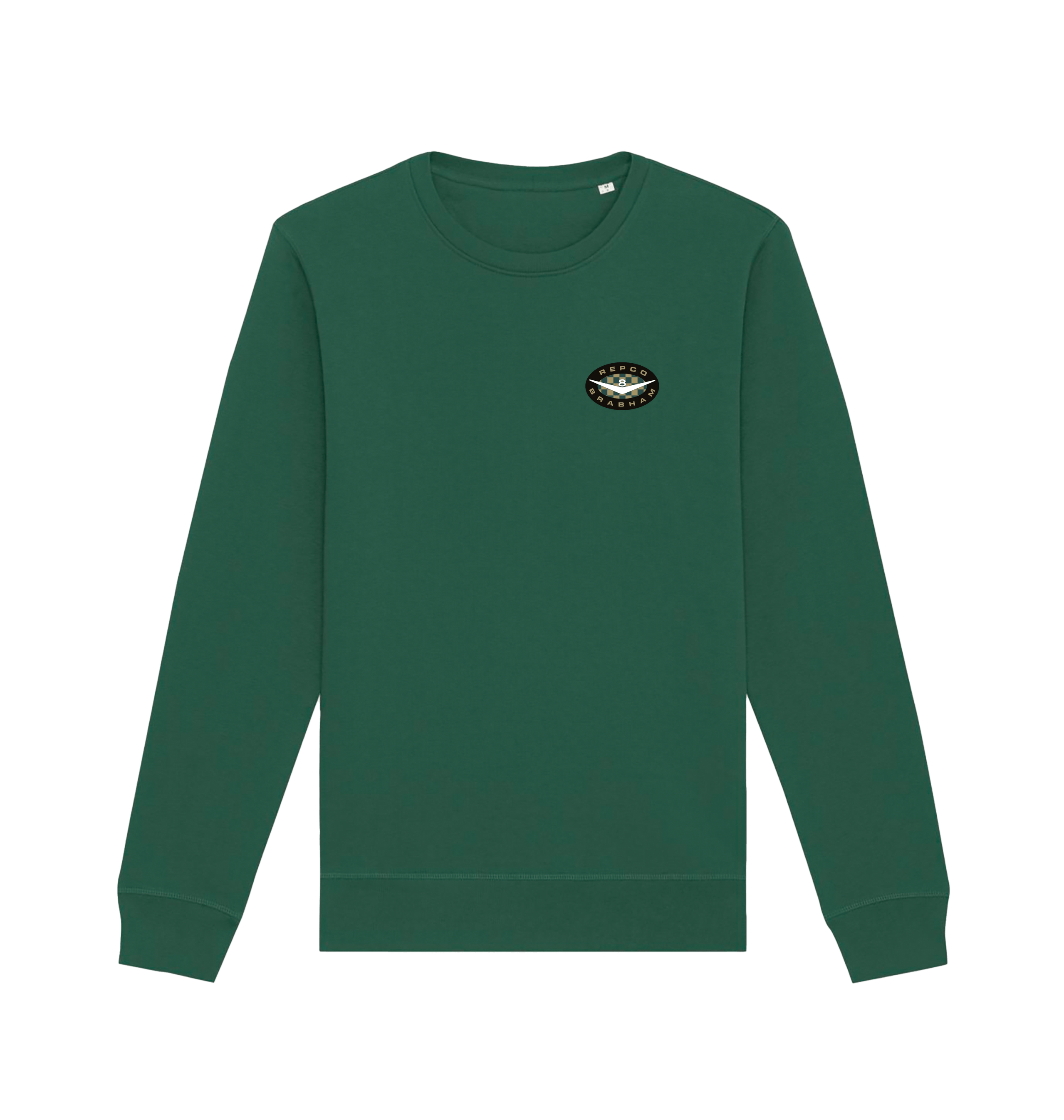 Bottle Green Printed Sweater Front