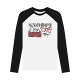 Black-White Printed Baseball T-shirt Front