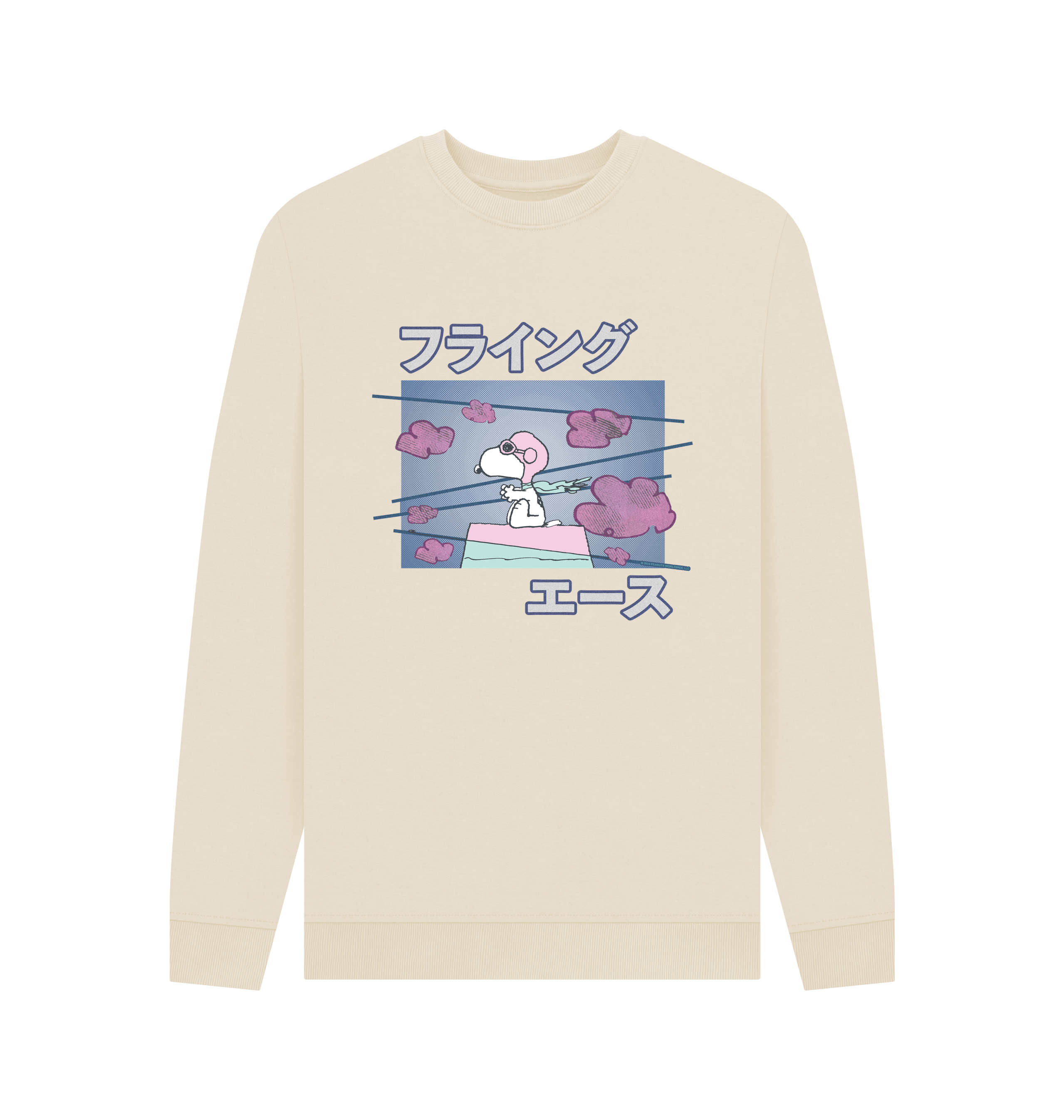 Oat Printed Sweater Front