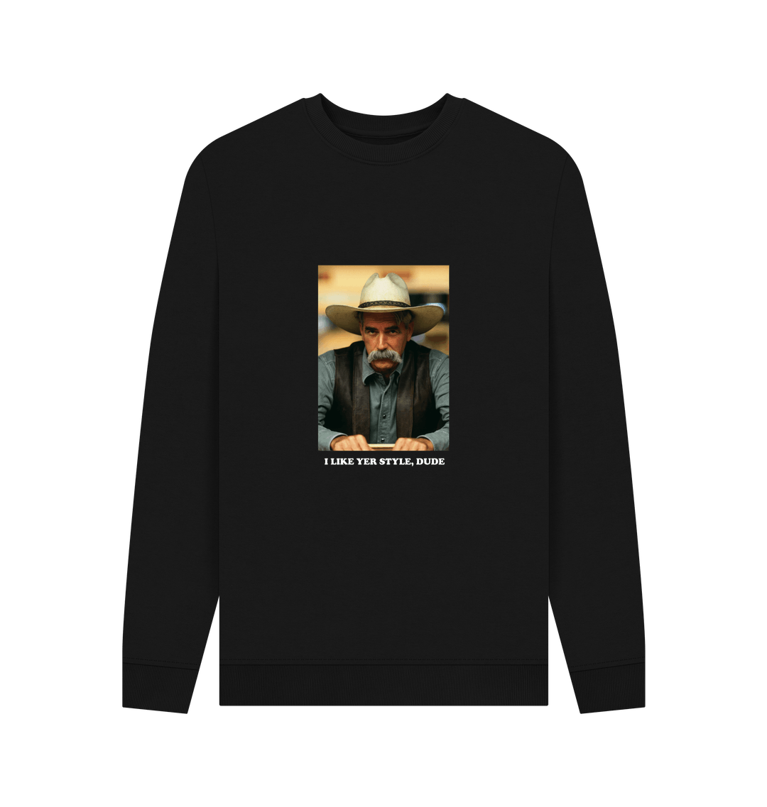 Black Printed Sweater