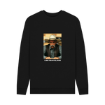 Black Printed Sweater