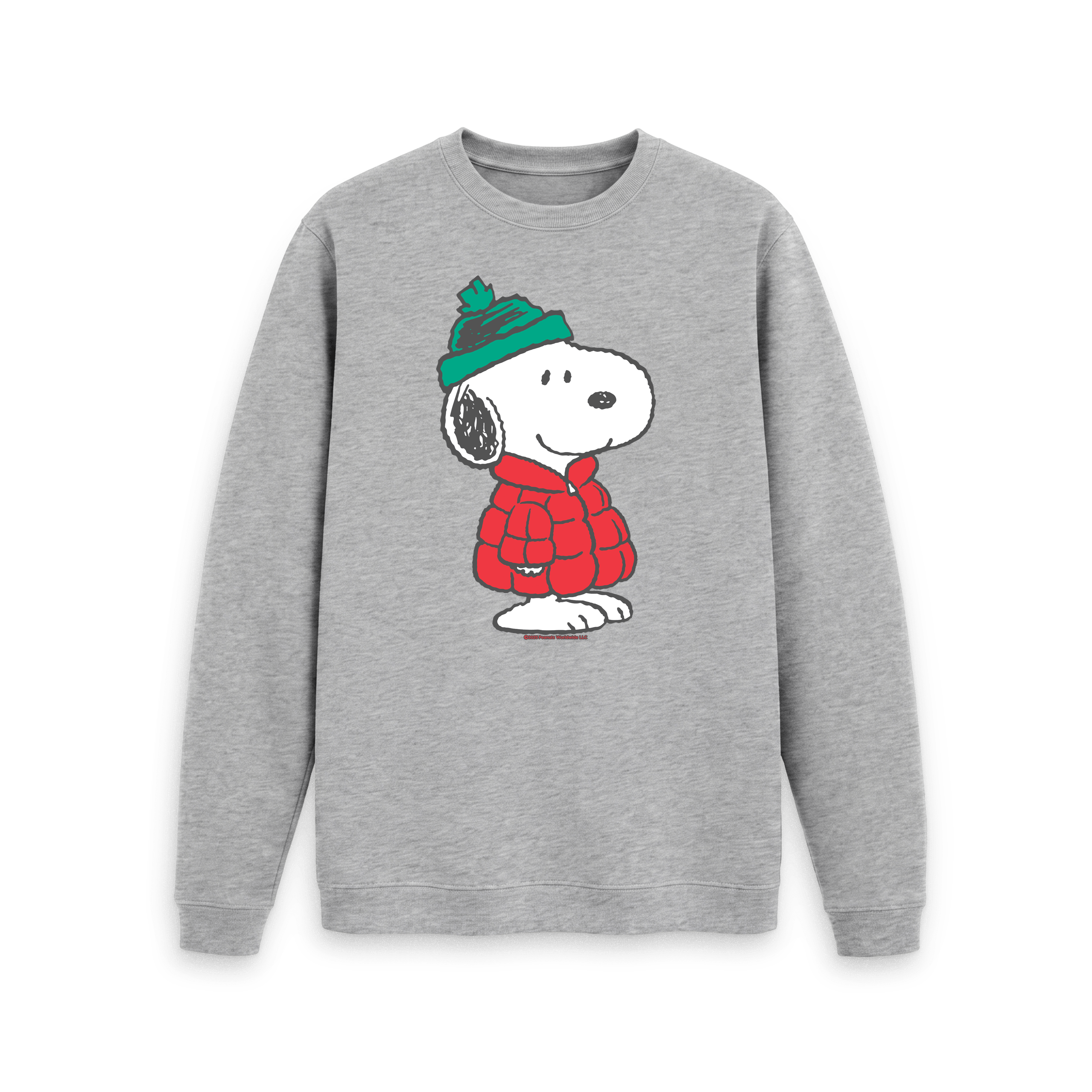 Light Heather Printed Sweater Front