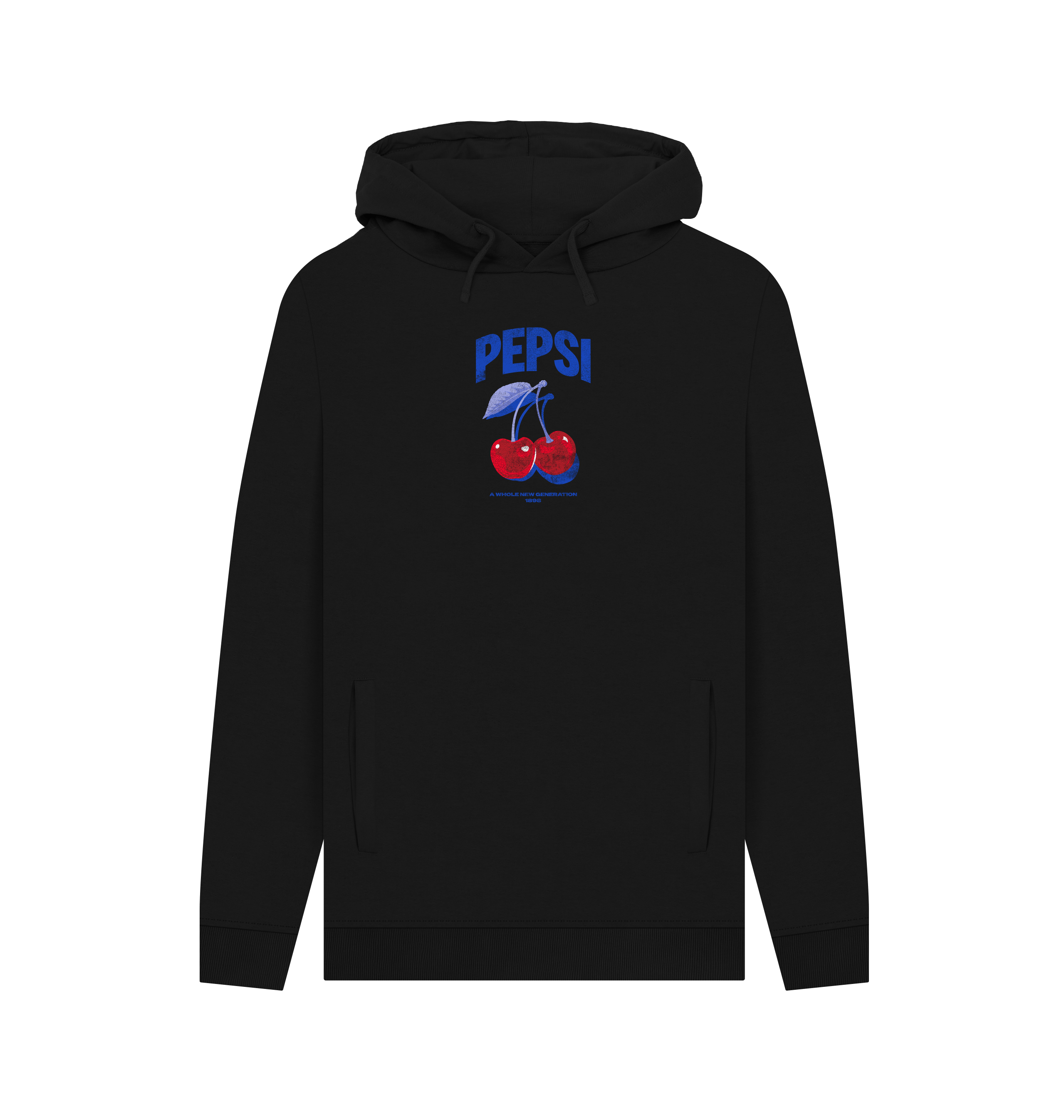 Black Printed Hoody