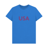 Bright Blue Printed T-shirt Front