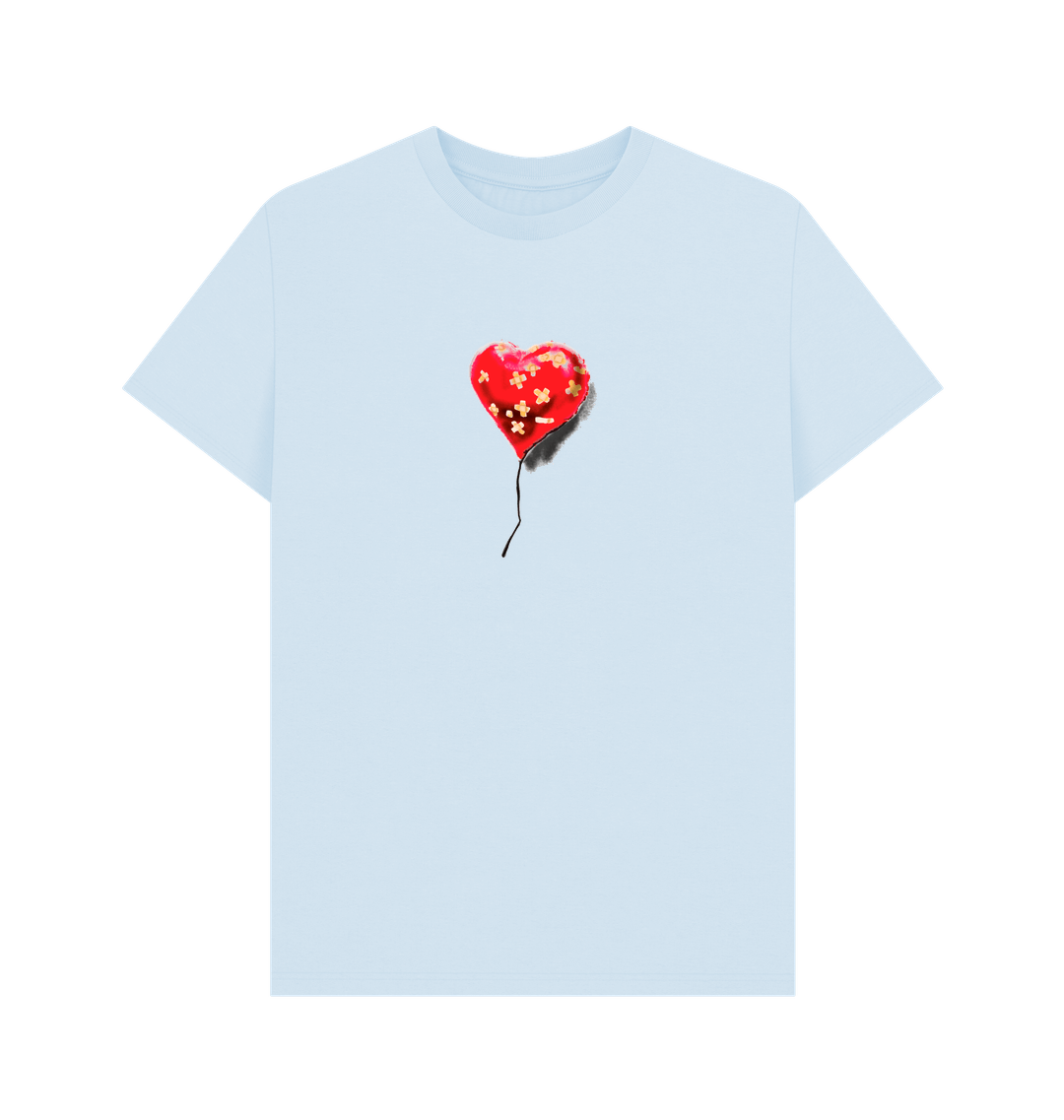 Sky Blue Printed T-shirt Front