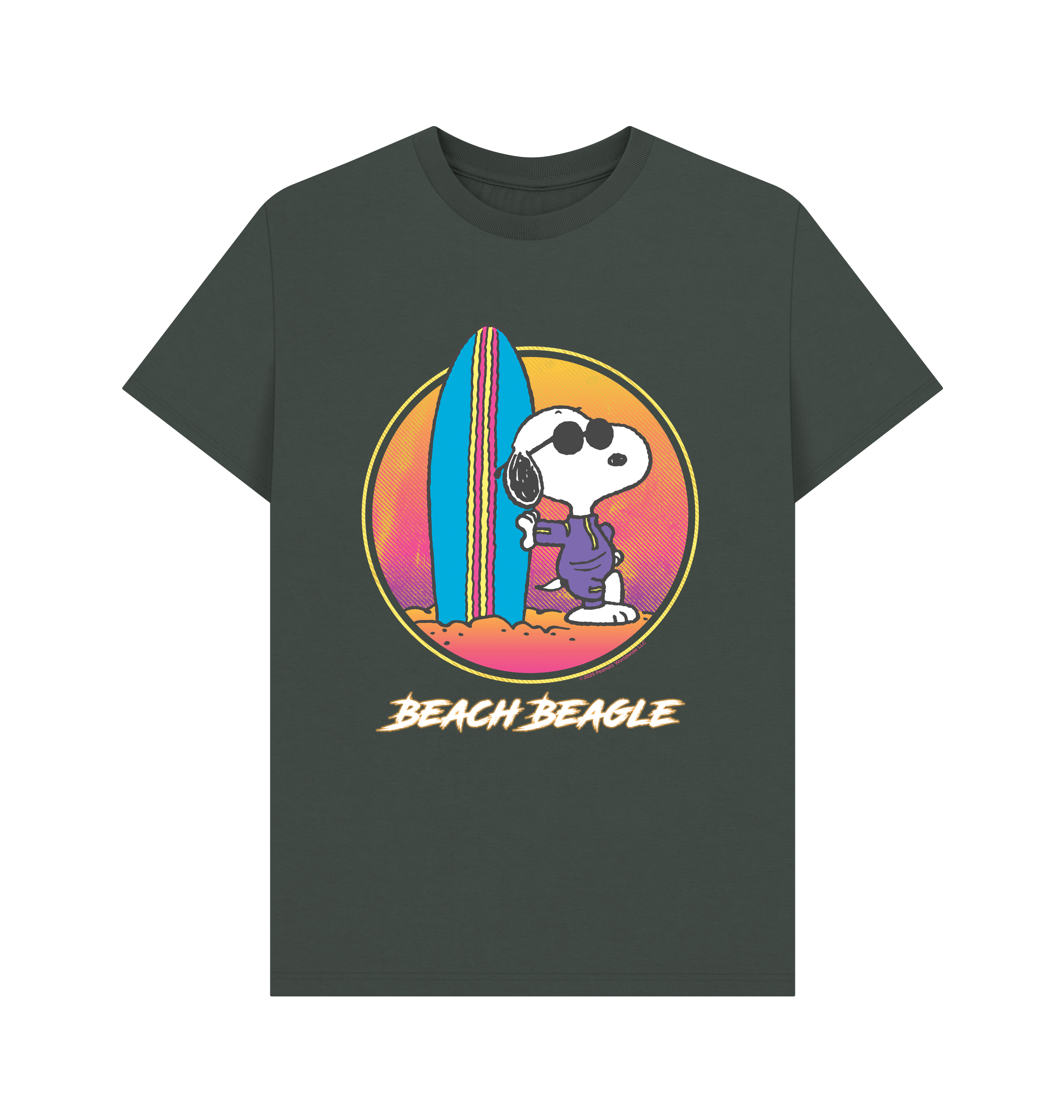 Dark Grey Printed T-shirt Front