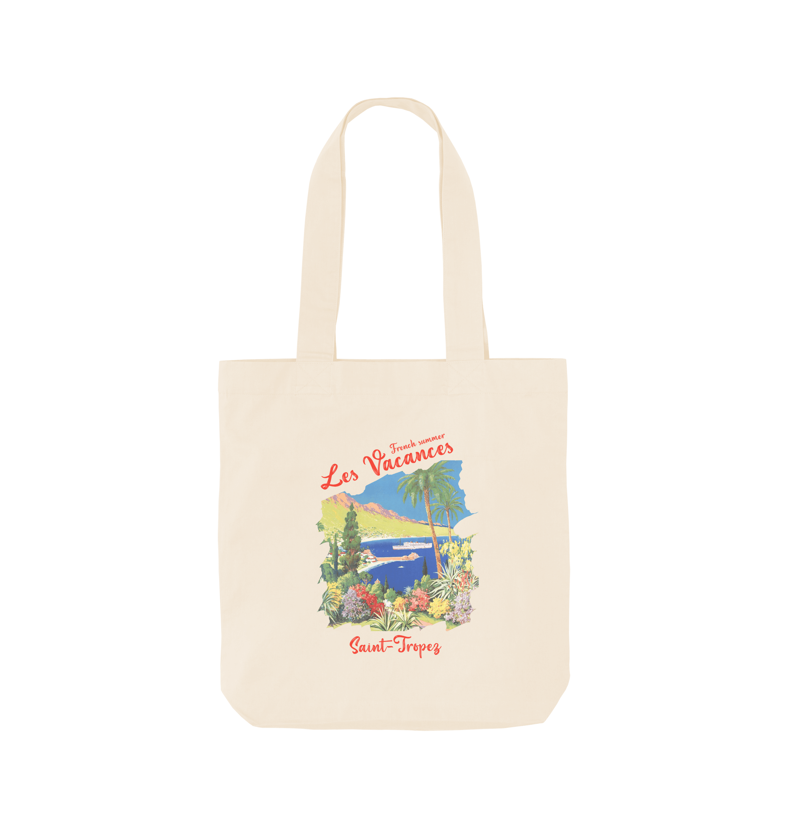 Natural Printed Bag Front