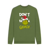 Khaki Printed Sweater Front