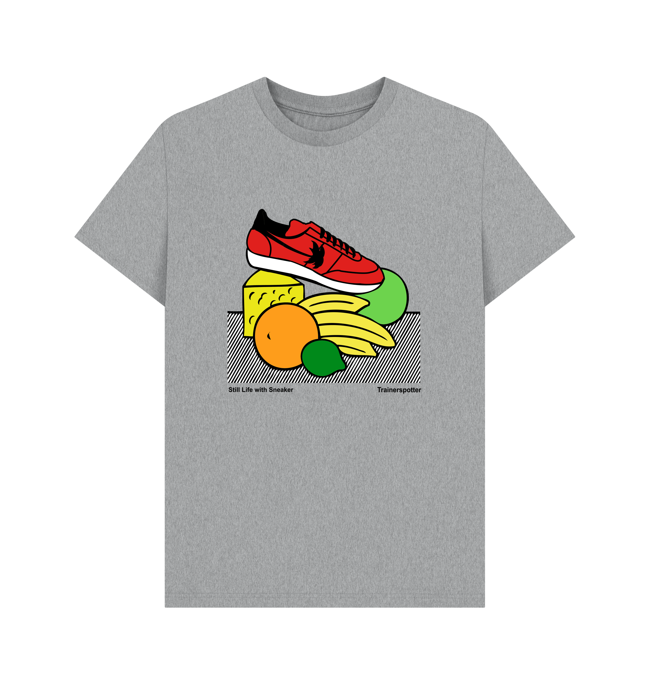 Athletic Grey Printed T-shirt