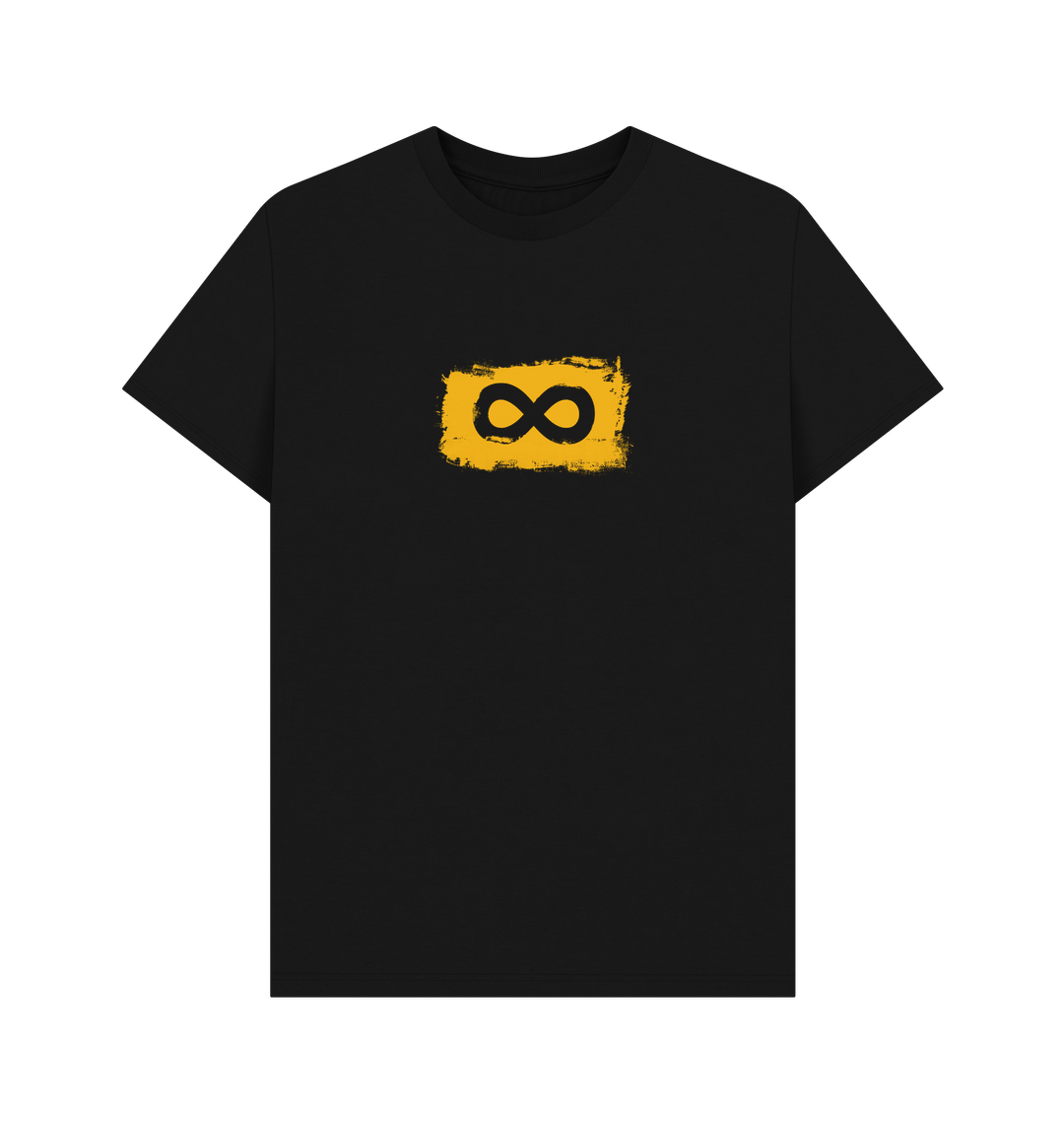 Black Printed T-shirt Front