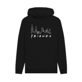 Black Printed Hoody Front
