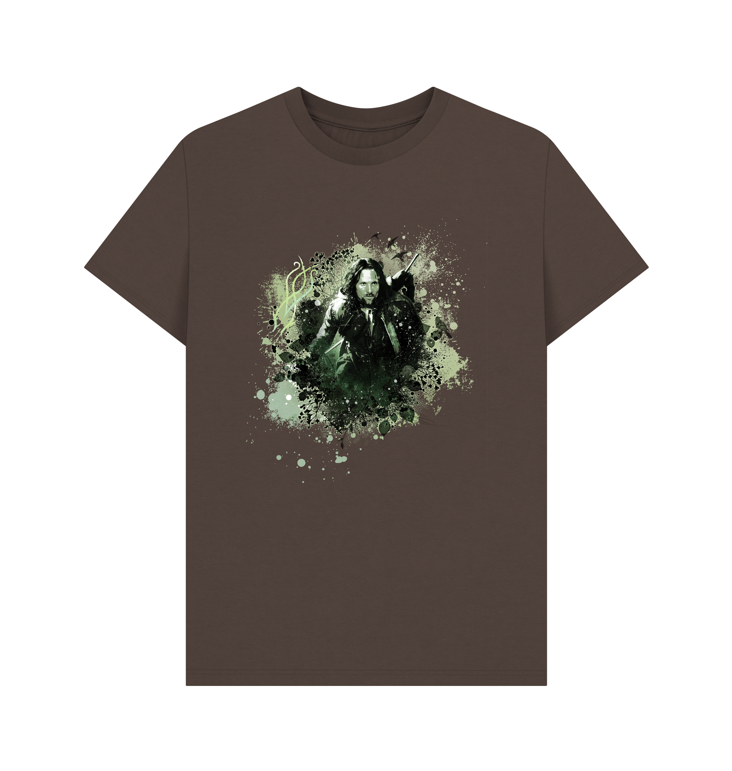 Chocolate Printed T-shirt Front