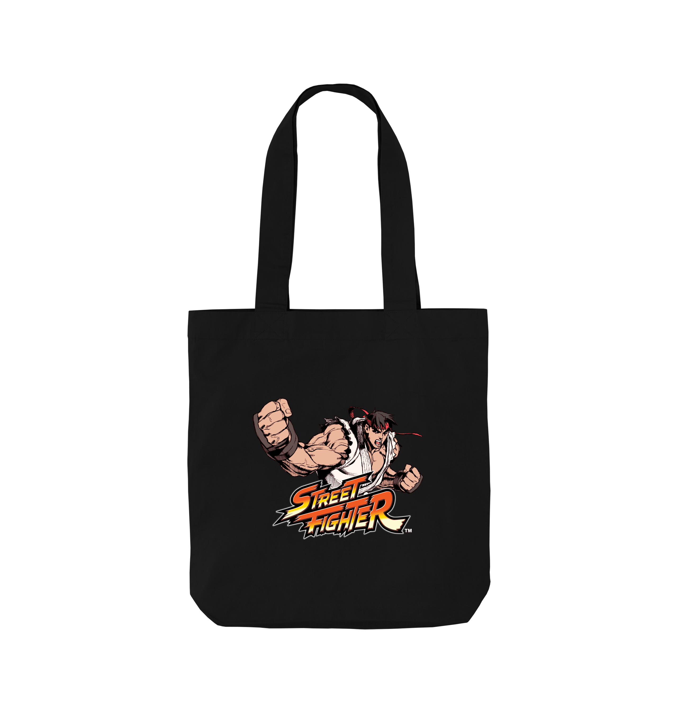 Black Printed Bag Front