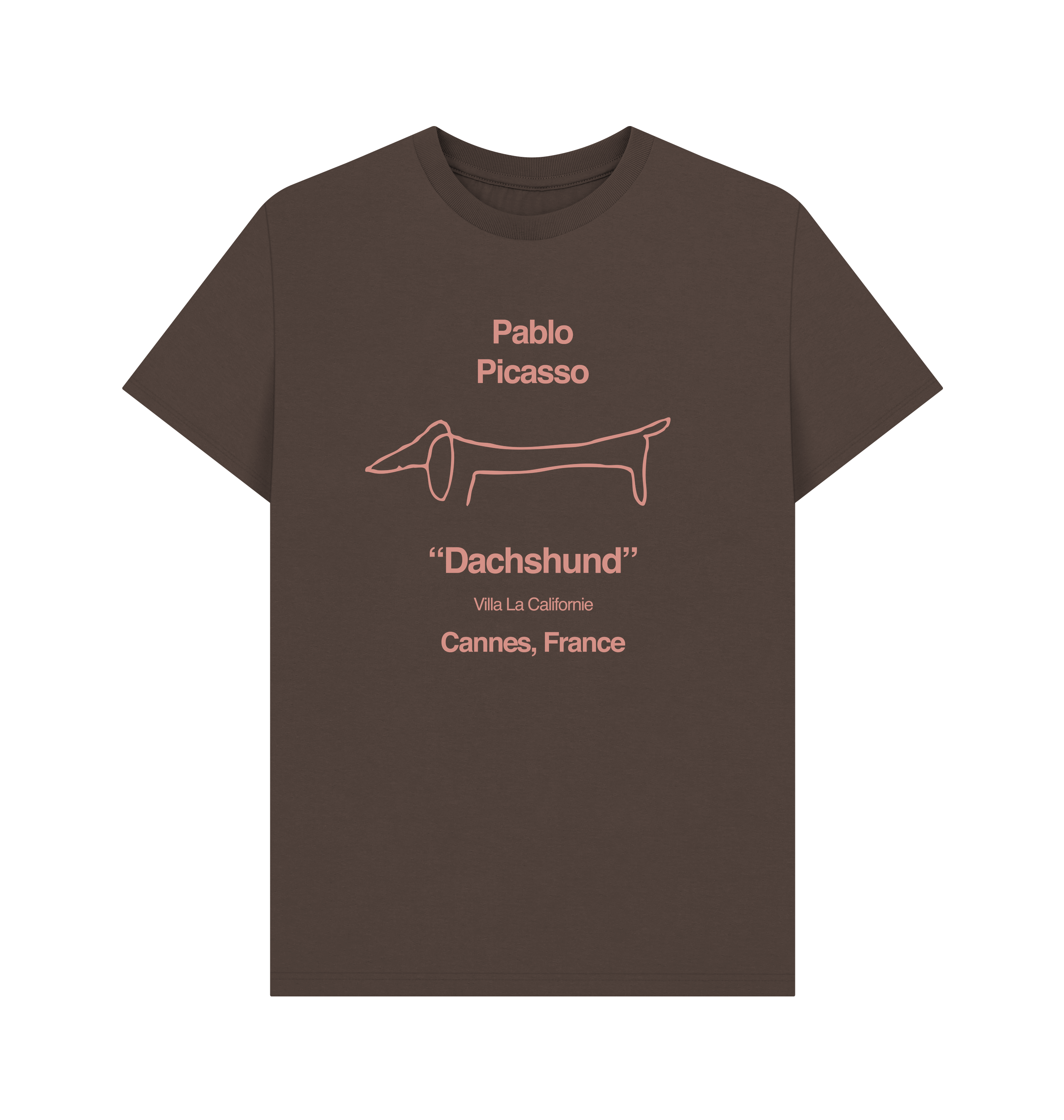 Chocolate Printed T-shirt Front