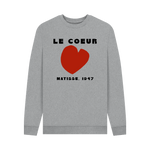 Light Heather Printed Sweater Front