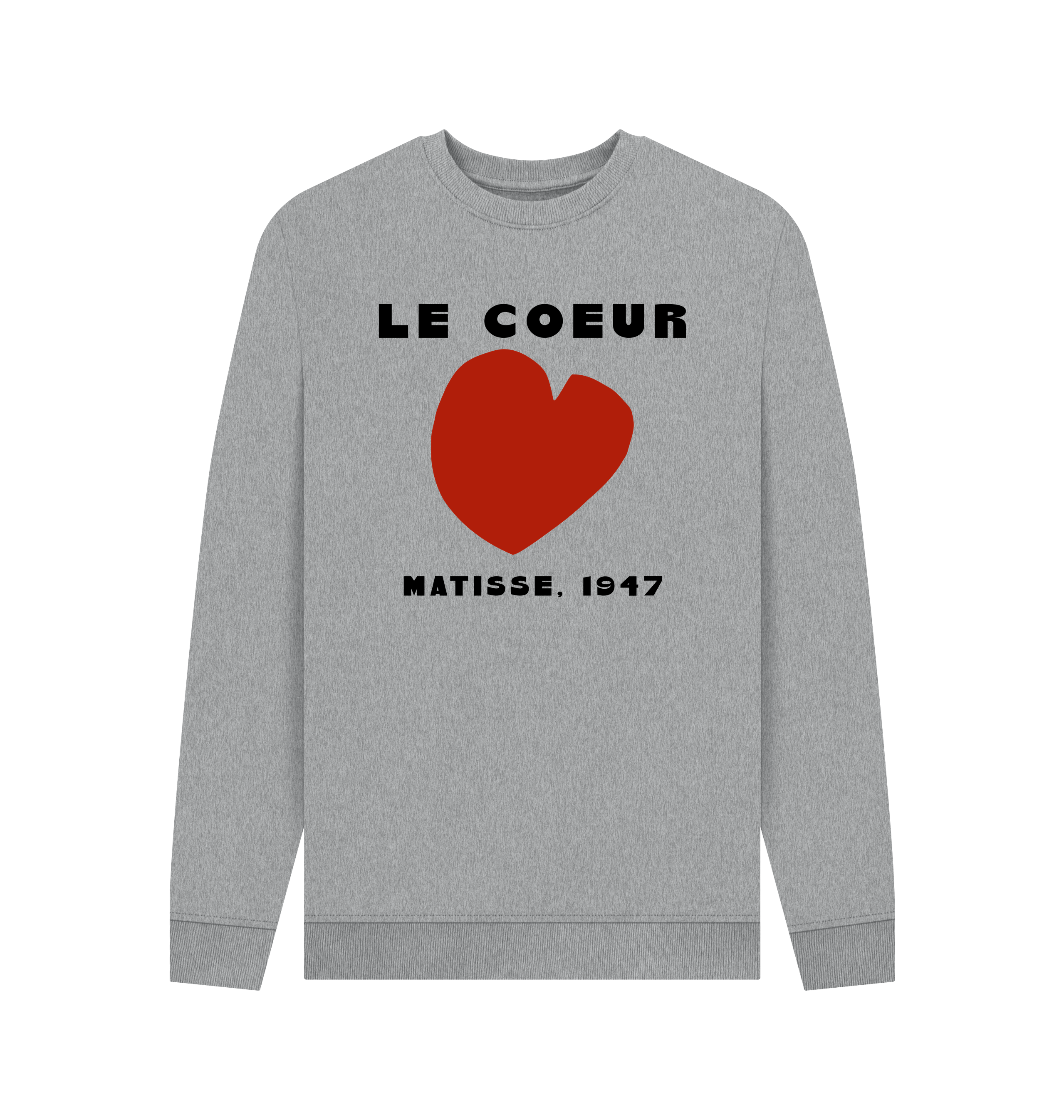 Light Heather Printed Sweater Front