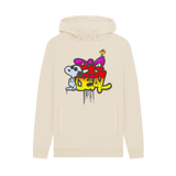 Oat Printed Hoody Front